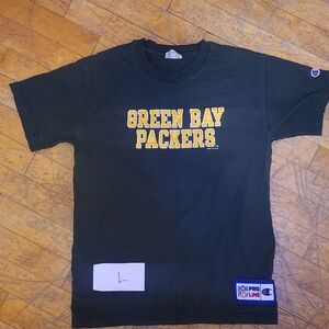 Champion Green Bay Packers Black Tee